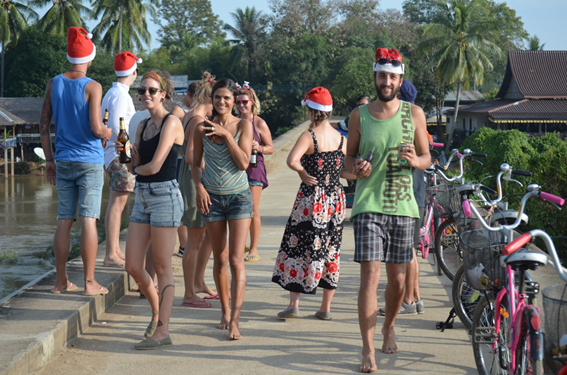 Navidad con amigos en una de las 4000 mil islas